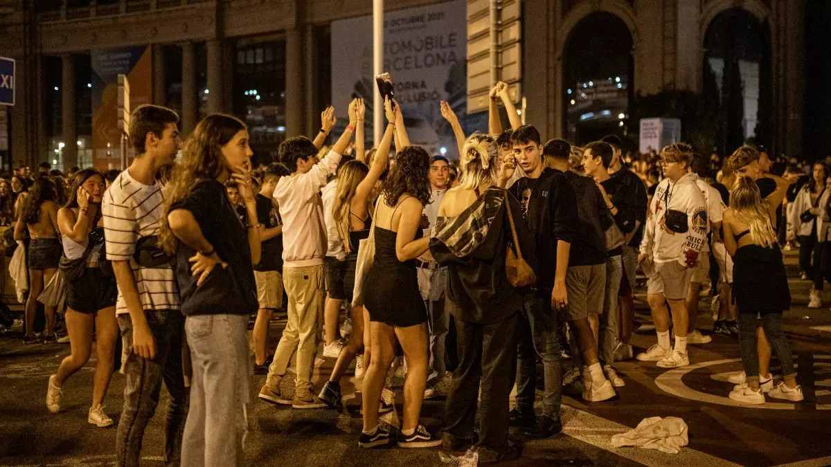 Botellón de Septiembre en Barcelona